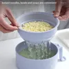 ボウルズ電子レンジクッカーボウルセットクリエイティブインスタントヌードル竹繊維排水されたスープ食器女の子のための食器