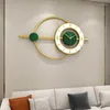 Wanduhren Uhr Home Metall Ornamente Persönlichkeit Kreativität Gold Wohnzimmer Esszimmer Dekoration Grün Beleuchtete Taschenuhr