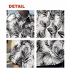 Camisas casuais masculinas TFETTERS 2023 Camisa floral masculina de verão com estampa de folhas de palmeira gola virada para baixo meia manga folgada roupas de praia