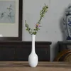 Vasos Vaso de Cerâmica Branco Chinês Decoração para Casa El Dry Flower Simples Zen Presente Criativo