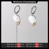 Stud ENFASHION Simple Stainless Steel Colorblock Drop Earrings Irregular length design Muji earrings Fashion jewelry party E221353 230724