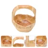 Geschirr Sets Hochzeit Korb Ablage Snack Platte Holz Höhlenforschung Holz Schüssel Kleinigkeiten Halter Salat Solide Schmuck