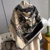 Diseño de bufandas Cashmere Fehmere Mujeres Invierno Bufanda Invierno Casual Grande y envoltura Pashmina Stoles Square Blan