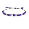 Chaîne À La Main Tressé Evil Blue Eye Bracelet En Acier Inoxydable Cristal Perles Bracelets Avec Carte-Cadeau Pour Femmes Filles En Gros Drop De Dhso1