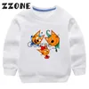 Hoodies Sweatshirts Kidecats Drei Kätzchen Russische Cartoon Kinder Sweatshirts Kinder Hoodies Lustige Baby Pullover Tops Mädchen Jungen ClothesKYT5411 J230724