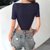 Women's Shapers Summer Sexy V-neck Short-Sleeved Waist Hollow Slim Jumpsuit