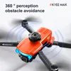 K102 Max Bürstenlose Drohne 4K HD Dual-Kamera 360-Grad-Hindernisvermeidung Optischer Fluss Schwebende RC-Lieferdrohne Klappbarer ferngesteuerter Flugzeughubschrauber