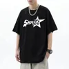 MEN S T ROMTS 1988 Streetwear American Alphabet Star Print T Shirt Harajuku Vintage Red Women S Y2K Tops مع ملابس قاعدة L230724