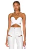 Women's Two Piece Pants 2023 Summer White Color Woman Sets Short Strapless Tank Top And Hollow Out Leather Sexy 2 Pieces Club Party Vestido