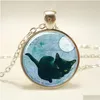 Pendentif Colliers Mens Cool Tiger Collier Femmes Mode Sier Choker Animal Sauvage Verre Cabochon Bijoux Cadeau Drop Delivery Pendentifs Dhxue