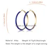 Hoop Huggie Geometric Colorf Enamel Earrings Drip Oil Candy Color Circle Earring Jewelry Gifts Drop Delivery Dh3D4