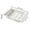 Bouteilles de stockage 12 Grille Porte-Oeufs Pour Réfrigérateur Portable Tiroir Transparent Avec Poignée Récipient Réutilisable Cuisine