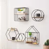 Decorative Objects Nordic Shelf Decoration Metal Wall Kitchen Living Room Figurines Crafts Display Racks Home Decor Storage Rack L230724