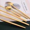 18/10 Stainless Steel Cutlery 16/24Pcs Rainbow Dinnerware Knife Fork Coffee Spoon Flatware Dishwasher Safe Kitchen Tableware Set