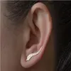 DoreenBeads Meisjes Dames Oorknopjes Leaf Ear Climbers Ear Crawlers Silver Tone Color 24mm x 4mm249K