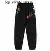 New 23ss Mens Designer jeans Calças esportivas Slim Straight Sweatpants Speckled Letter Print par Casal Solto Versátil Calças jeans masculinas femininas casuais