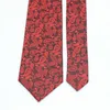 Bow Ties lyl 8cm nacke paisley slips kläder tillbehör röda mode affärsmän slips dräkt bröllop gäst gåva till gentleman