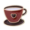 Brooches Vintage Home Item Enamel Pins Coffee Pot Cup Brooch Fashion Badge Drip Pin Gothic Jewelry Gift Drop