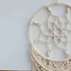 Oggetti decorativi Figurine macrame boho decorazione muro di arazzi sospeso da sogno catcher decorazioni per la casa tenatura a mano