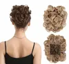 Sintético Coque de Cabelo Sintético Chignon Desarrumado Faixa de Cabelo Encaracolado Elástico Enrolado Postiços de Cabelo Falso Para Mulheres Grampos de Cabelo Preto Marrom 230724