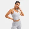 Lu Lu -55 Crop Top Ebb Sports BH Womens stötsäker fitness Vest Running Fitness Beauty Back Yoga BH med bröstkuddar