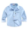 Kids Shirts Spring Autumn Striped Boys Shirts Baby Kids Cotton Shirt Casual Fashion Plaid Blouses for Children 16 Colors Camisas Para Hombre 230803