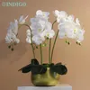 Decoratieve Bloemen Rode Phalaenopsis Orchidee 3D Real Touch Bloemblaadjes Vlinder Kunstbloem Bruiloft Bloemen Thuis Tafeldecoratie Feest -