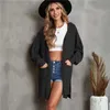 Women's Jackets Women Casual Coat Fashion Autumn Winter Cardigan Ladies Long Sleeve Loose Solid Color Coat Pocket Hooded Windbreaker L230724