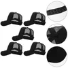 Ballkappen 5 Stück Sommer Herren Hut Baseball Trilby Hüte Männer Mesh Polyester DIY Sublimation Mann