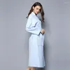 Kvinnors sömnkläder plus storlek Casual Waffle Cotton Robes Women Long Kimono El Simple Bathrobes Pure Color Par Spa 5452