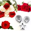 Baking Moulds Valentine's Day Simulated Flowers Rose Petals Leaves Sugar Flipping Silicone Mold DIY Decorative Cake Tool