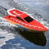 ElectricRC -båtar RC Boat Waterproof Fjärrkontrollpool Stabil Lätt att ladda förskoleksaker med vattenstyrning Roder för Sake Swimming 230724