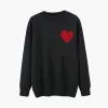 Designer sweater love heart A man woman lovers couple cardigan knit v round neck high collar womens fashion letter white black long sleeve clothing pullover