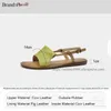 Sandalen Artmu Original Flats voor dames Boheemse zomerstrandschoenen Luxe echt lederen gesp Dames