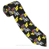 Bow Ties Goldorak Colors UFO Robot Grendizer Hero Anime Classic Men's Printed Polyester 8cm Width Necktie Cosplay Party Accessory