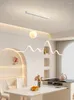 Wall Lamp Restaurant Chandelier Simple Modern Designer 3D Moon Long Bar Table