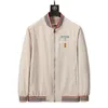 23aaaafashion 브랜드 Mens 재킷 측면 배지 자수 자수 편지 지퍼 코트 빈티지 캐주얼 멀티 포켓 재킷 코트