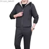 Survêtements pour hommes Costume pour hommes hiver cachemire épais à capuche + pantalon costume sweat à capuche pour hommes survêtement sweat à capuche pour hommes taille 8XL Z230724