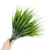 Decorative Flowers 10/12pcs Artificial Onion Grass Faux Pampas Tropical Plant Indoor Fake Reed Wheat Home Garden Outdoor Wedding Decor