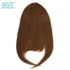 Bangs BHF Human Hair Bangs 8inch 20g Front 3 Clips In Straight Remy Natural Human Hair Fringe All Colors 230724