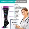 Sports Socks Compression socks Women's knee height 30MmHg sports socks Edma diabetes varicose running socks Wholesale direct shipment 230720