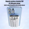10000mAh Magnetic Power Bank PD20W 15W Charge Rapide Sans Fil Portable Externe MacSafe Auxiliaire Batterie Pour iPhone Téléphone Portable L230619