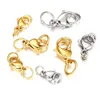 Charms 300st/mycket guld rostfritt stål hummerklassar krokar anslutningar hoppringar för armband halsbandskedja diy smycken gör droppe dharm