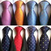 Bow Ties Factory Seller 8cm Men's Classic Tie Silk Jacquard Solid Color Polka Dots Cravatta Man Bridegroom Business Necktie