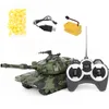 ElectricRC Car 1 32 24G RC Military Battle Tank Digital Control Toy Model High Speed Stunt w Bullet er Teens Favor 230724