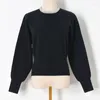 Women's Sweaters 2023 Early Spring Fashion Sweater Diamond O Neck Bat Sleeve Knitted White Pullover Women Black Knitwear Tops