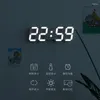 Horloges Murales LED Réveil Numérique Montre Suspendue Calendrier de Table Électronique Intelligente