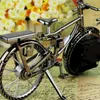 Wall Clocks Vintage Alarm Clock Decoration Bicycle Shape Convenient Small Old Fashioned Abs Room Desk Retro Radio