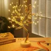 Veilleuses LED bonsaï arbre lumière tactile interrupteur bricolage artificiel à piles décoration exquise pour Festival mariage vacances