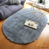 Tapis Tapis Ovale pour Salon Tapis De Grande Taille En Peluche Moelleux Chambre D'enfant Chambre D'enfant Poilu Tapis De Pied Doux Décor À La Maison R230725